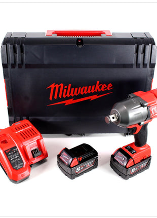 Milwaukee M18 CHIWF34 - 502X Brushless 18V 3/4" Akku Schlagschrauber mit 2x 5 Ah Akku, Ladegerät, Koffer - Toolbrothers