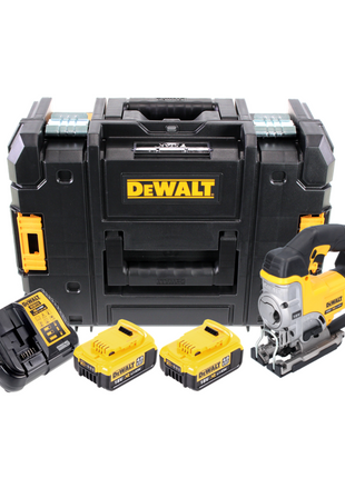 DeWalt DCS 331 M2 Akku Stichsäge 18 V + 2x Akku 4,0 Ah + Ladegerät + TSTAK - Toolbrothers