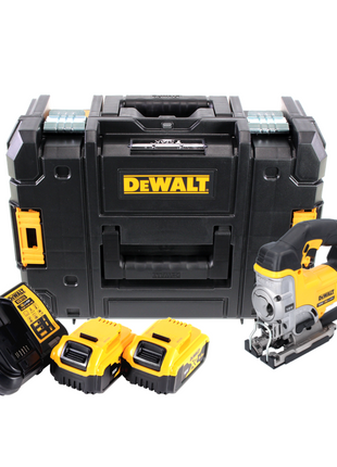 DeWalt DCS 331 P2 Akku Stichsäge 18 V + 2x Akku 5,0 Ah + Ladegerät + TSTAK - Toolbrothers