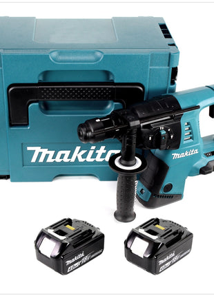 Makita DHR 264 2 x 18 V / 36 V Li-Ion SDS Plus Akku-Bohrhammer in Makpac 4 mit Einlage + 2 x BL 1840 18 V 4,0 Ah Li-Ion Akku - Toolbrothers