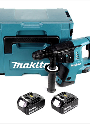 Makita DHR 264 2 x 18 V / 36 V Li-Ion SDS Plus Akku-Bohrhammer in Makpac 4 mit Einlage + 2 x BL 1830 18 V 3,0 Ah Li-Ion Akku - Toolbrothers