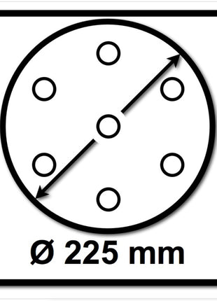 Bosch SIA Scheibe Keramik Schleifnetz sianet 7500 225 mm Körnung P120 25 Stück ( F03E0068EK ) - Toolbrothers