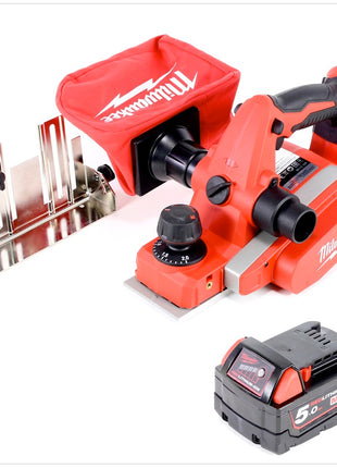 Milwaukee M18 BP - 501 18 V Akku Hobel + M18 B5 5,0 Ah Akku - Toolbrothers