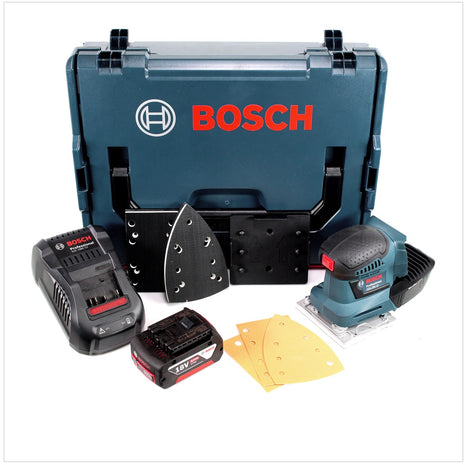 Bosch GSS 18V-10 Akku Schwingschleifer 18V + 1x Akku 5,0Ah + Ladegerät + L-Boxx - Toolbrothers