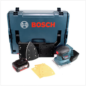 Bosch GSS 18V-10 Akku Schwingschleifer 18V + 1x Akku 4,0Ah + L-Boxx - ohne Ladegerät