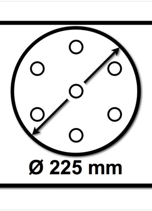 Festool STF D225/8 Granat Schleifscheiben 225 mm PLANEX P180 GR / 25 Stück ( 499640 ) - Toolbrothers