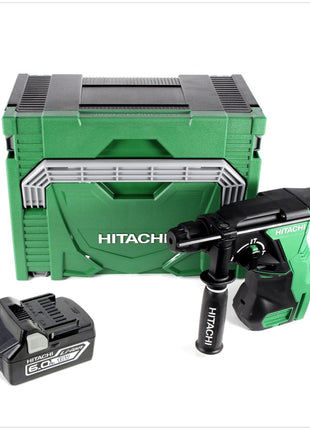 Hitachi DH 18 DBL 18 V Li-Ion Brushless SDS-Plus Akku  Bohrhammer im Hitachi System Case HSC Typ 3 + 1x Hitachi BSL 1860 18 V 6,0 Ah - Toolbrothers