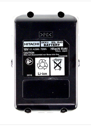 Hitachi BSL 1840 18 V 4,0 Ah / 4000 mAh Li-Ion Akku - Toolbrothers