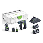 Festool CXS Li 2,6 Plus Akku Bohrschrauber 10,8V 16Nm ( 564532 ) + Winkelvorsatz + 2x Akku 2,6Ah + Ladegerät + Systainer - Toolbrothers