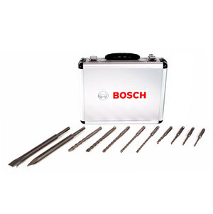 Bosch Meißel und Bohrer Set 11 tlg. für SDS-Plus in Alukoffer ( 2608578765 )