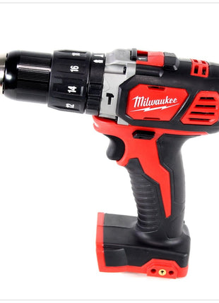 Milwaukee M18 BPD 18 V Akku Schlagbohrschrauber in Tasche + 2x M18 B4 4.0 Ah 18 V Red Li-Ion Akku + M12 - 18C Universal Akku Ladegerät - Toolbrothers