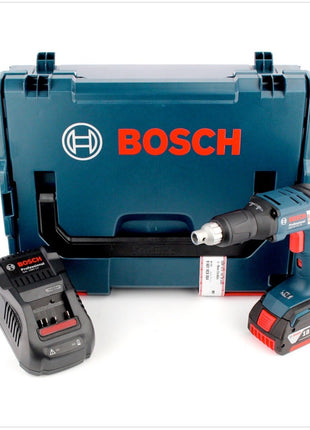 Bosch GSR 18 V-EC TE Akku Trockenbauschrauber 18V 25Nm Brushless + 1x Akku 6,0Ah + Ladegerät + Magazinvorsatz MA 55 + L-Boxx - Toolbrothers