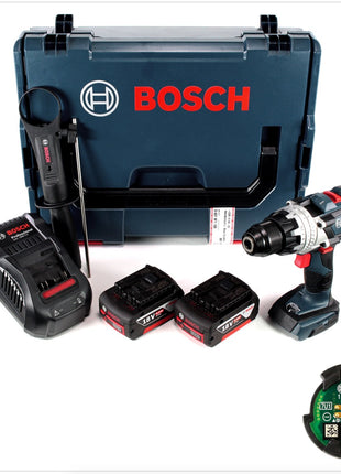 Bosch GSR 18 V-85 C Akku Bohrschrauber 18V 110Nm Solo in L-Boxx mit GCY 30-4 Connectivity Modul und 2x GBA 6,0 Ah Akku und Ladegerät - Toolbrothers