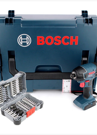 Bosch GDR 18 V-LI 18 V Akku Drehschlagschrauber Solo Gerät in L-Boxx ( 06019A130C ) + Bosch Impact Schrauber Steckschlüssel Bit Set 36 tlg ( 2608522365 ) - Toolbrothers