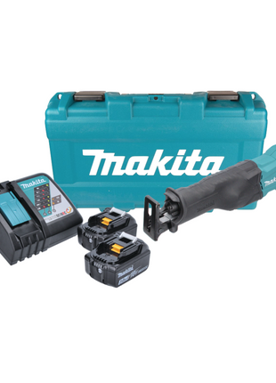 Makita DJR 186 RFK Akku Reciprosäge Säbelsäge 18 V + 2x Akku 3,0 Ah + Ladegerät + Koffer - Toolbrothers