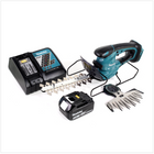 Makita DUM 168 18V Li-ion Akku Grasschere + 1x BL1850 B 5,0 Ah Akku + 1x DC18RC Ladegerät + 1x UH 200 D 20 cm Schermesser - Toolbrothers