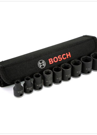 Bosch Professional 3/8" Steckschlüssel Einsätze Außen Sechskant Nüsse Set 9 tlg. ( 2608551098 ) - Toolbrothers