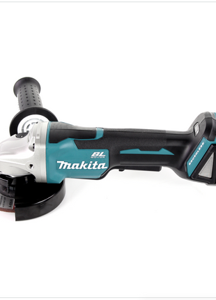 Makita DGA 455 RAJ Akku Winkelschleifer 18 V 115 mm Brushless + 2x Akku 2,0 Ah + Ladegerät + Makpac - Toolbrothers