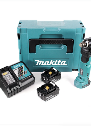 Makita DTM 51 RFJ 18 V Li-Ion Akku Multifunktionswerkzeug im Makpac + 2x 3,0 Ah Li-Ion Akku + Akku Schnellladegerät - Toolbrothers