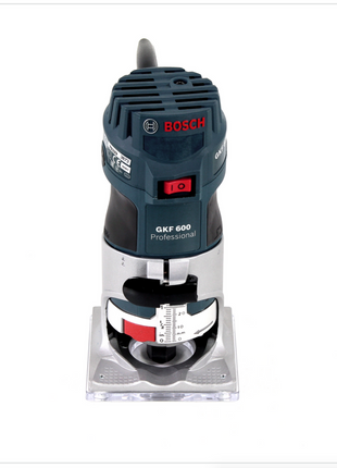 Bosch GKF 600 Professional Kantenfräse im Handwerkerkoffer mit Parallelanschlag und Führungshilfe ( 060160A100 ) - Toolbrothers