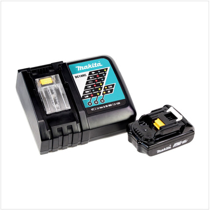 Makita DMR 106 RA1 B Akku Baustellen Radio 7,2 - 18 V Schwarz + 1x Akku 2,0 Ah + Ladegerät - Toolbrothers