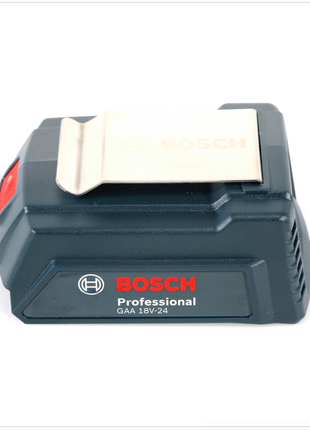 Bosch USB Power Set 18 V mit GAA Professional USB Adapter für 14,4 V / 18 V Akkus + 1x GBA 18V 3,0 Ah Li-Ion Einschub Akku - Toolbrothers