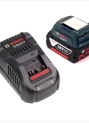 Bosch USB Power Set 18 V mit GAA Professional USB Adapter für 14,4 V / 18 V Akkus + 1x GBA 18V 3,0 Ah Li-Ion Einschub Akku + 1x Schnell Ladegerät GAL 1880 CV - Toolbrothers