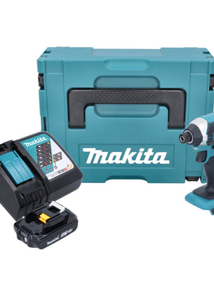 Makita DTD 152 RA1J Akku Schlagschrauber 18 V 165 Nm 1/4" + 1x Akku 2,0 Ah + Ladegerät + Makpac - Toolbrothers