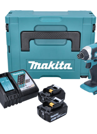 Makita DTD 152 RTJ Akku Schlagschrauber 18V 165Nm + 2x Akkus 5,0Ah + Schnellladegerät im Makpac 2 - Toolbrothers