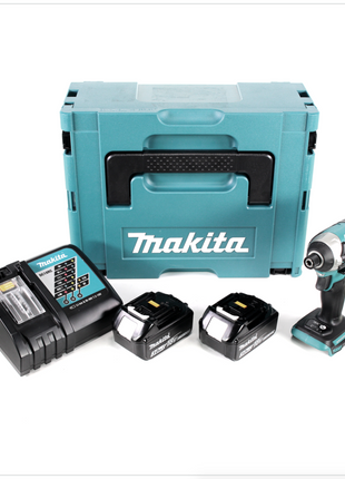 Makita DTD 154 RFJ Akku Schlagschrauber 18 V 1/4" 175Nm Brushless + 2x Akku 3,0Ah + Ladegerät + Makpac - Toolbrothers