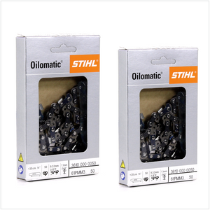 2x STIHL Oilomatic Sägekette Picco Micro Mini 3 (PMM3) Halbmeißel 3/8"P  1,1mm 35 cm ( 3610 000 0050 )