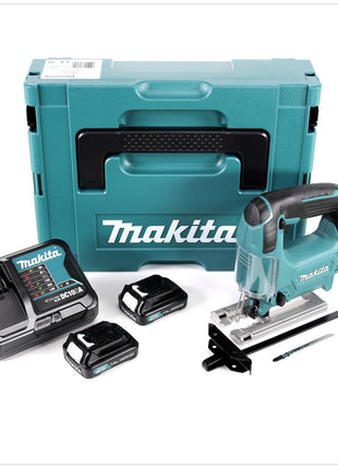 Makita JV 101 DRYJ 10,8 V Akku Pendelhub Stichsäge + 2 x 1,5 Ah Akku + Ladegerät im Makpac 1 Systemkoffer - Toolbrothers