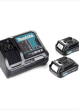 Makita JR 103 DRYJ 10,8 V Akku Säbel Reciprosäge + 2 x 1,5 Ah Akku + Ladegerät im Makpac 1 Systemkoffer - Toolbrothers