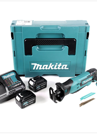 Makita JR 103 DSMJ Akku Säbelsäge 10,8V Reciprosäge im Makpac + 2x 4,0 Ah Akku + Ladegerät - Toolbrothers