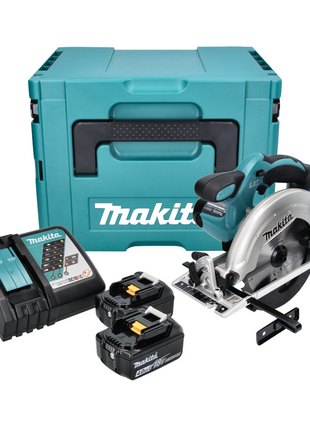 Makita DSS 611 RMJ Akku Handkreissäge 18 V 165 mm + 2x Akku 4,0 Ah + Ladegerät + Makpac - Toolbrothers