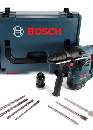 Bosch GBH 3-28 DFR Professional Bohrhammer mit Wechselfutter in L-Boxx mit 7 tlg. SDS Plus Bohrer und Meißel Set - Toolbrothers