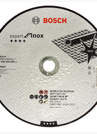 Bosch AS 46 T INOX BF Trennscheibe 230 x 22,23 x 2,0 mm 25 Stück ( 25x 2608600096 ) - Toolbrothers