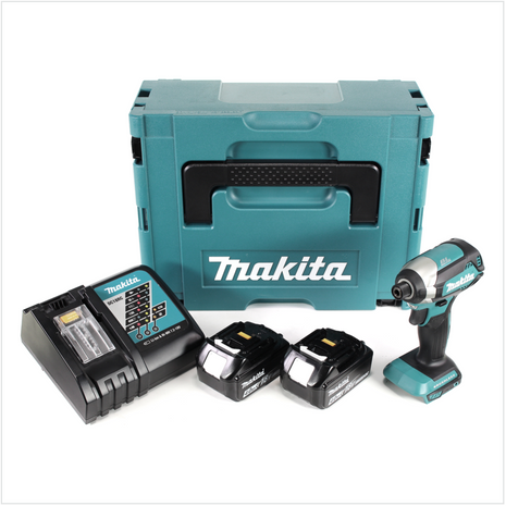 Makita DTD 153 RMJ Akku Schlagschrauber 18 V 170Nm+ 2x Akkus 4,0Ah + Schnellladegerät im Makpac 2 - Toolbrothers