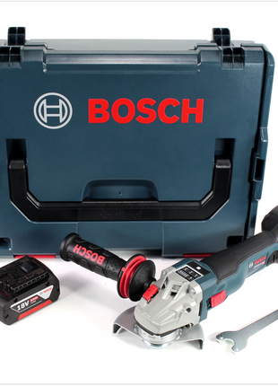 Bosch GWS 18 V 115 SC Akku Winkelschleifer Solo in L-Boxx + GCY 30-4 Connectivity Modul + GBA 18 V 5,0 Ah Akku - ohne Ladegerät - Toolbrothers