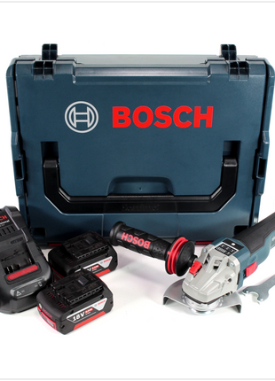 Bosch GWS 18 V 115 SC Akku Winkelschleifer in L-Boxx + GCY 30-4 Connectivity Modul + 2x GBA 18 V 6,0 Ah Akku + 1x GAL 1880 CV Ladegerät - Toolbrothers