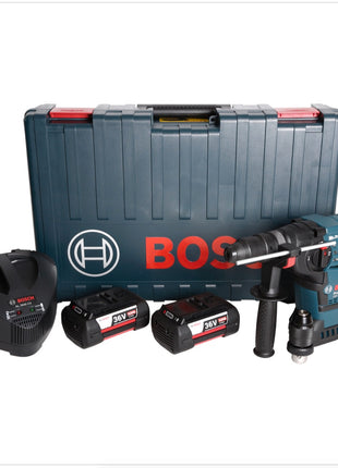 Bosch GBH 36 VF-LI Plus Akku Bohrhammer 36V SDS Plus + Wechselbohrfutter + Handwerkerkoffer + 2x 4,0 Ah Akku + Ladegerät ( 0611907073 ) - Toolbrothers