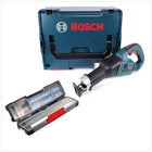 Bosch GSA 18V-32 Professional Akku Recipro- / Säbelsäge brushless Solo in L-Boxx ( 06016A8104 ) + Bosch Säbelsägeblätter Tough Box Wood Metal All-in-One bis 300 mm 20 tlg ( 2607010996 ) - Toolbrothers