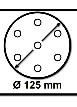 Festool Netzschleifmittel	STF D125 P100 GR NET/50 125 mm / 50 Stk. ( 203295 ) - Toolbrothers