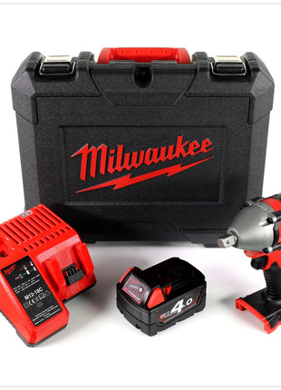 Milwaukee M18 BIW12 18 V Li-Ion Akku 1/2" Schlagschrauber + 1x 4 Ah Akku + Ladegerät im Werkzeug Koffer - Toolbrothers