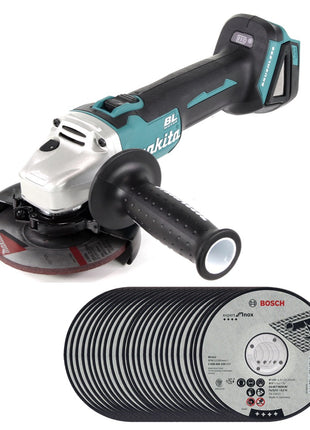 Makita DGA 504 Z Akku Winkelschleifer 18 V 125mm Brushless Solo + 25x Schruppscheibe - ohne Akku, ohne Ladegerät - Toolbrothers