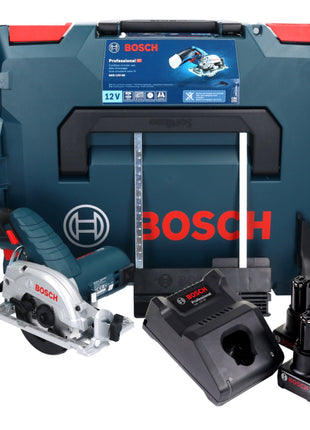 Bosch GKS 12V-26 Professional Akku Handkreissäge 12 V 85 mm + 2x Akku 6,0 Ah + Ladegerät + L-Boxx - Toolbrothers