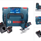 Sierra de calar Bosch GST 12V-70 Professional batería 12 V + 2x batería 3.0 Ah + cargador + L-Boxx
