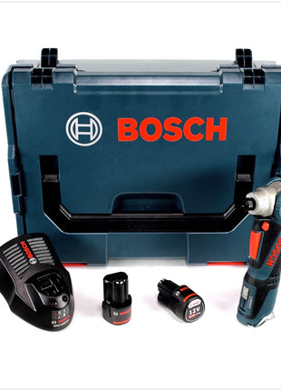 Bosch GWI 12V-5 Professional Akku Winkelschrauber in L-Boxx mit 2x GBA 3,0 Ah Akku und GAL 1230 CV Ladegerät - Toolbrothers