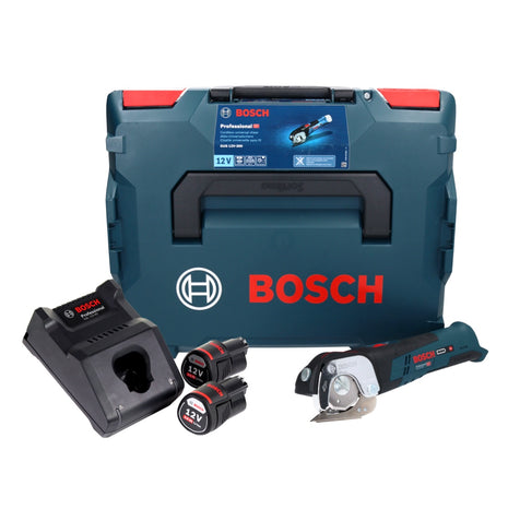 Bosch GUS 12V-300 Professional Akku Universalschere 12 V + 2x Akku 3,0 Ah + Ladegerät + L-Boxx - Toolbrothers