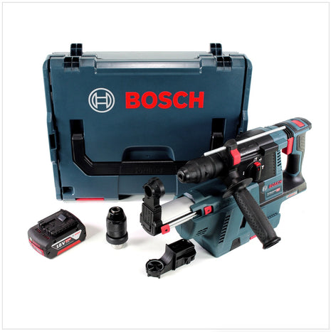 Bosch GBH 18V-26 F Akku Bohrhammer 18V 2,6J SDS-Plus in L-Boxx mit GDE 18V-16 Staubabsaugung, 1x 6Ah Akku - Toolbrothers